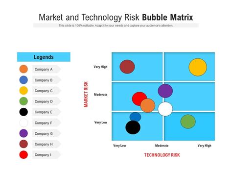 Market And Technology Risk Bubble Matrix Presentation Graphics