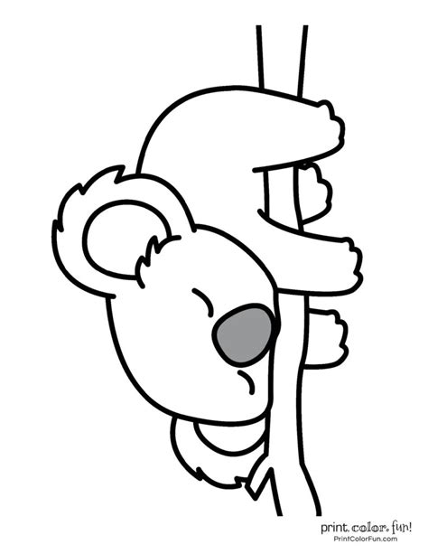 21 Free Cute Koala Coloring Pages Clipart Printables At