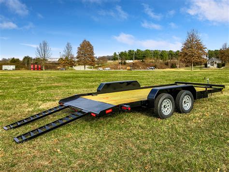 Flatbed Car Hauler Trailer With Dovetail Gatormade Trailers