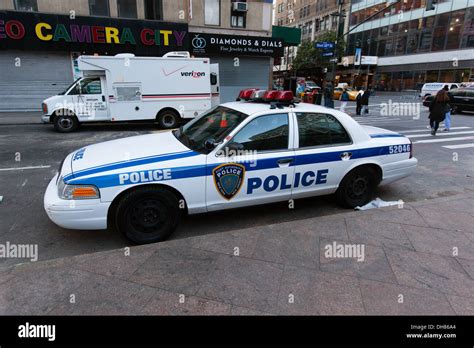 Nypd Police Car Manhattannew York City United States Of America
