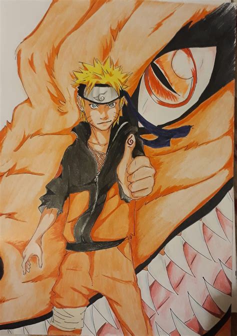 Naruto Characters Drawing With Color