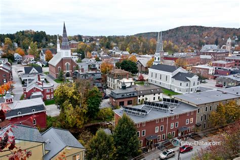 Autumn Cityscape View Of Montpelier Vermonts State Capital