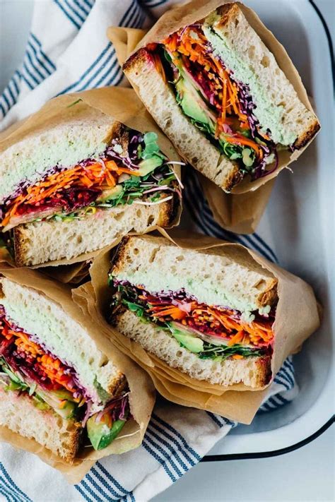 Make Ultimate Rainbow Veggie Sandwich With This Recipe Vegan Sandwich