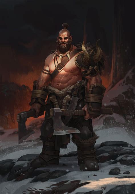 Artstation Barbarian Alexander Shatohin Dnd Characters Fantasy