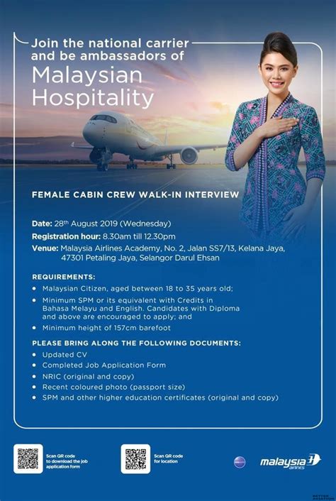 Malaysia airlines cabin crew interview questions. Malaysia Airlines Female Cabin Crew Walk-in Interview ...