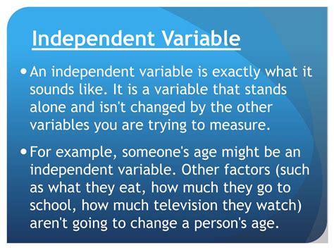 PPT - Independent vs. Dependent variable PowerPoint Presentation, free ...