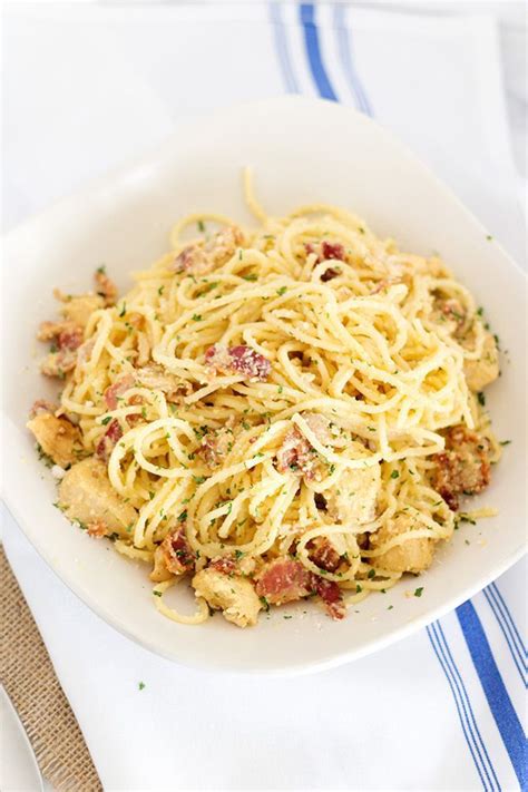 Chicken Carbonara Is One Of The Easiest Pasta Dishes That You Will Ever Make Try Your Hand At