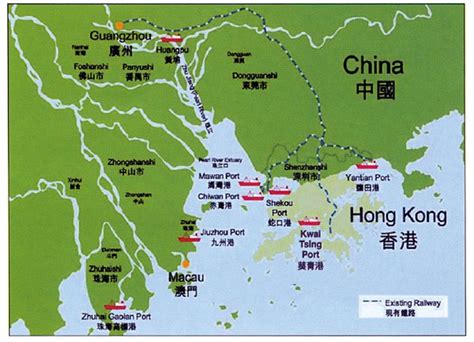Port Of Hong Kong Map The World Map