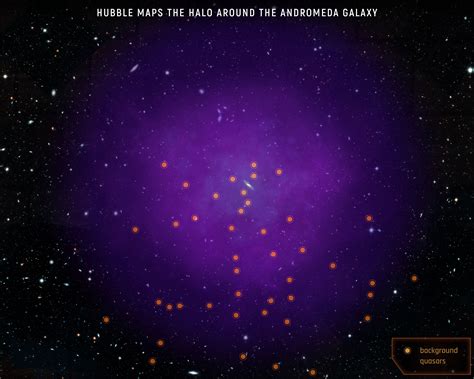 Hubble Maps Giant Halo Around Andromeda Galaxy Andromeda Galaxy