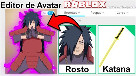 Perfil Do Madara Naruto Roblox Roblox Avatar Youtube