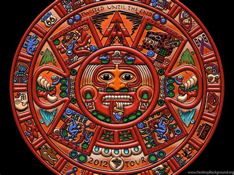 Repin Image Vector Of Mayan Calendar On On Pinterest Desktop Background