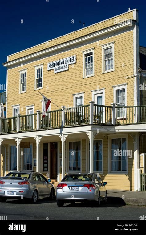 The Historic Mendocino Hotel In Mendocino Ca Stock Photo Alamy