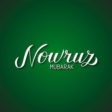 Happy nowruz mubarak wishes greetings images messages. Happy Nowruz Hand Lettering On Red Background With Green ...