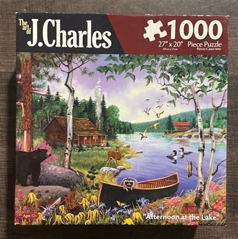 Karmin 1000 Piece Puzzle J Charles Afternoon At The Lake Ebay
