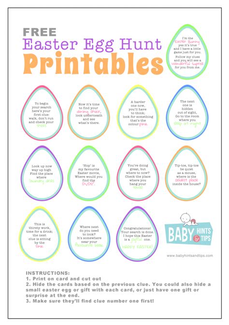 If that's the case, try asking kids to lead your kids to their easter baskets full of candy and eggs with these clever scavenger hunt clues. FREE Easter egg hunt printable clues - cool Easter egg ...