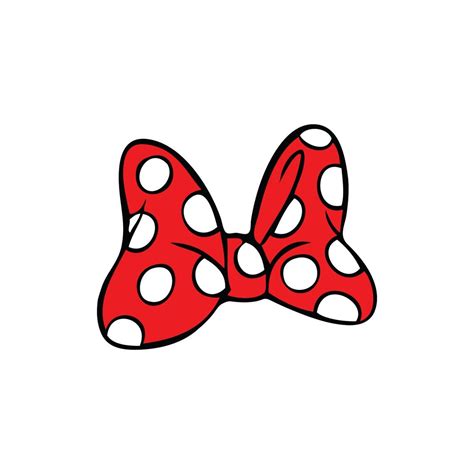 Minnie Mouse Svg Bow Red Bow Svg Clip Art In Digital Format Etsy
