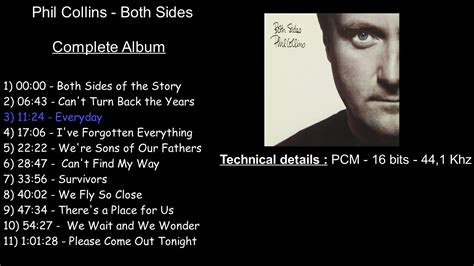 Phil Collins Both Sides Full Album Youtube