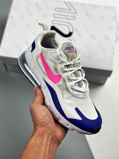 Nike Wmns Air Max 270 React White Navy Pink For Sale Sneaker Hello