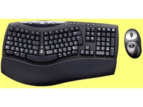 Black Logitech Cordless Desktop Comfort Keyboard Log 967230 0120 The Keyboard Company