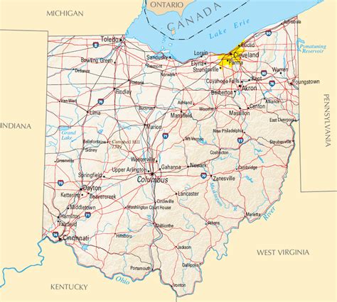 Carte Ohio