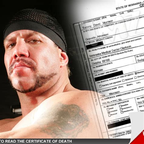 Tommy Morrison Lesions