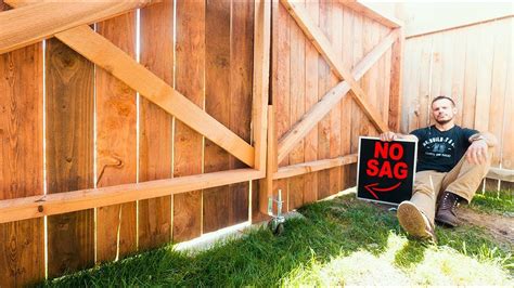 How To Build A Fence Gate No Sag Youtube