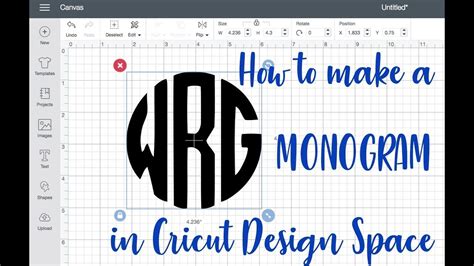 How To Make A Monogram Using Cricut Design Space Cric