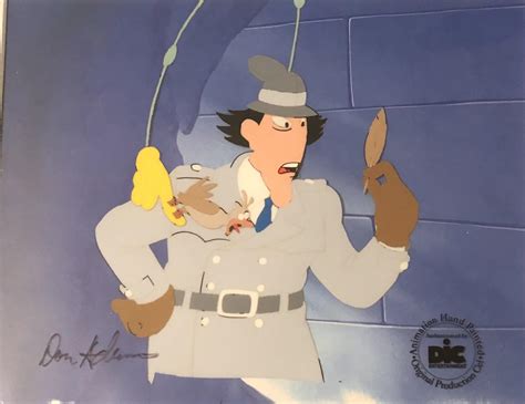 An Hd Animation Cel From Inspector Gadget Saves Christmas Signed By