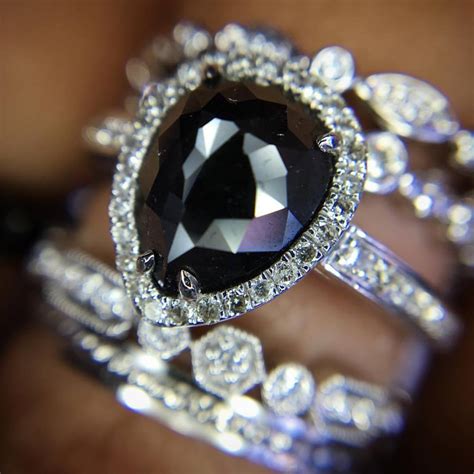 Unique Black Diamond Engagement Rings Oh So Perfect Proposal