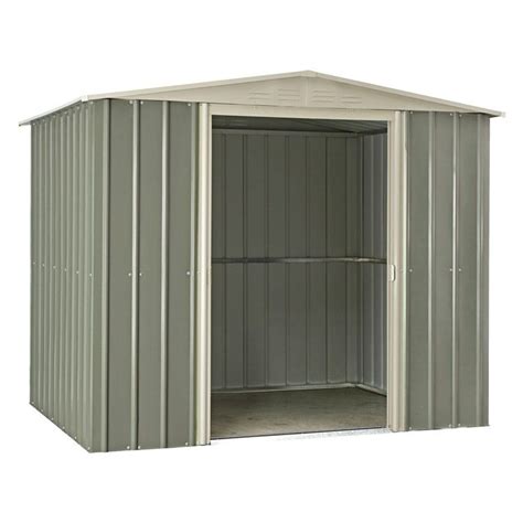 The 8x6 Lotus Metal Shed This Range Features Superior Bracing