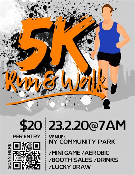 5k Run And Walk Flyer Template Postermywall