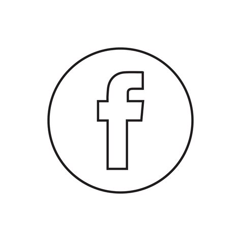 Social Media Facebook Logo Icon 20818460 Vector Art At Vecteezy