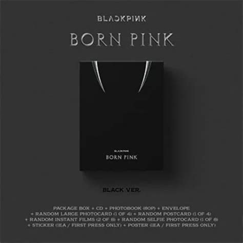 Blackpink Born Pink Black Version Cd Photobook Nuevo Import Envío Gratis