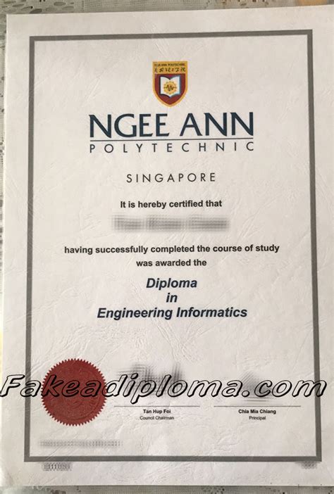 Ngee ann polytechnic, singapore, singapore. I need A Ngee Ann Polytechnic Fake Diploma