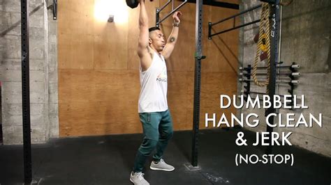 He demonstrates proper form for the push press and. Dumbbell Hang Clean & Jerk - YouTube