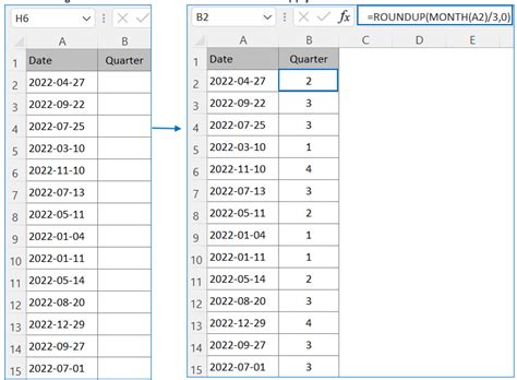 How To Calculate Quarter From Date In Excel