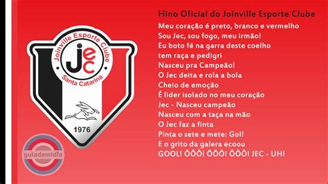 Hino Do Joinville Esporte Clube SC JEC Oficial YouTube