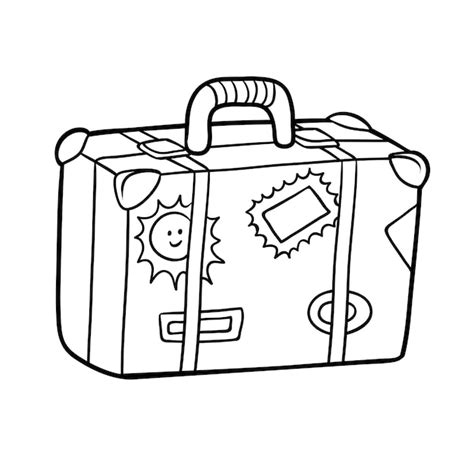 Actualizar más de 66 maleta dibujo para colorear muy caliente
