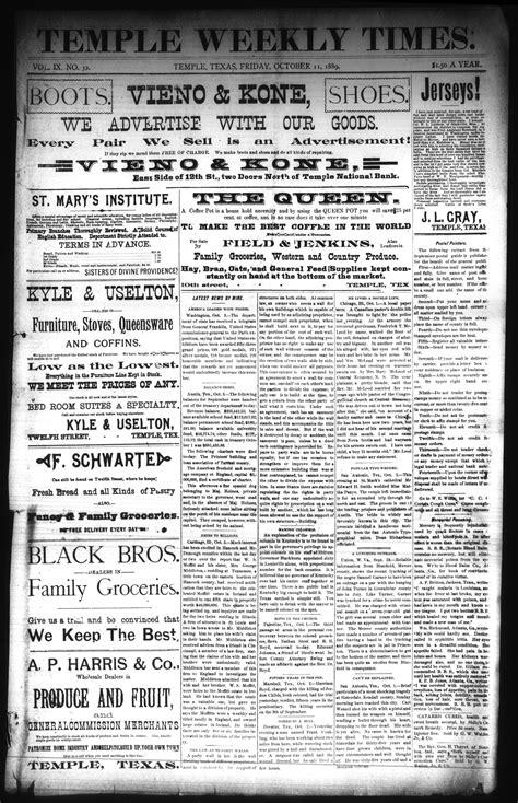 Temple Weekly Times. (Temple, Tex.), Vol. 9, No. 32, Ed. 1 Friday