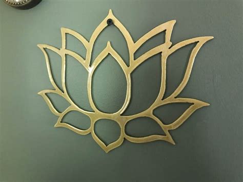 Metal Lotus Lotus Wall Decor Metal Lotus Flower Wall Etsy