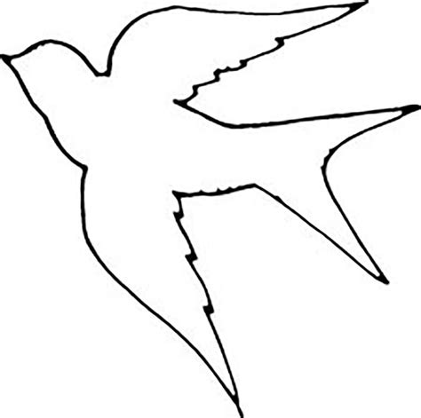 Bird Cut Out Template Coloring Home