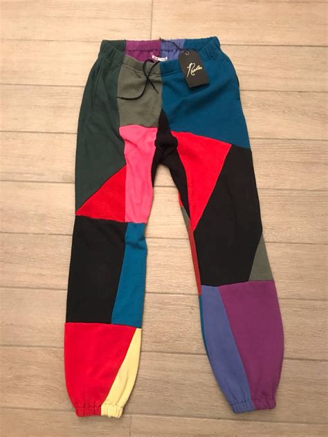 Needles Nepenthes Rebuild Patchwork Sweatpants Grailed Patchwork