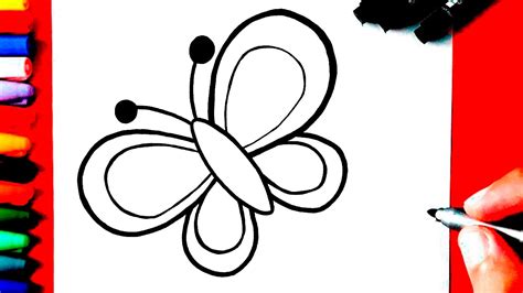 CÓmo Dibujar Una Mariposa Paso A Paso Youtube
