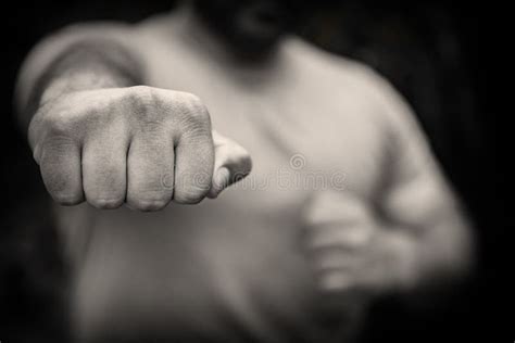Angry Man Fists Stock Image Image Of Gesture Aggressive 203111105