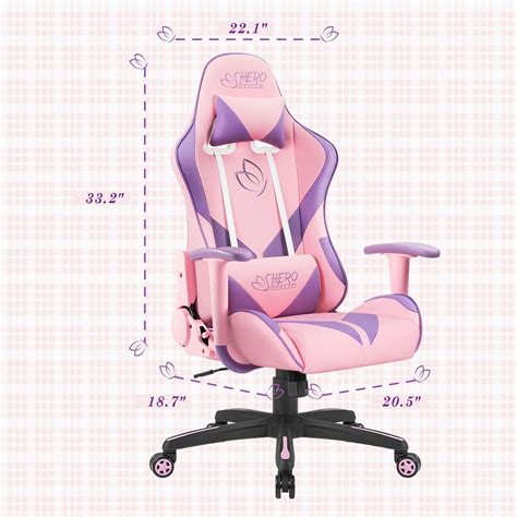 Homall Gaming Chair Girl Racing Office Chair High Back Computer Desk Chair Leather Executive