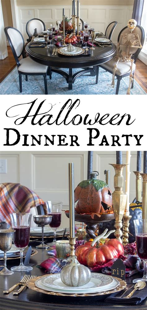 Halloween Table Decorations Haunted Harvest Dinner Party