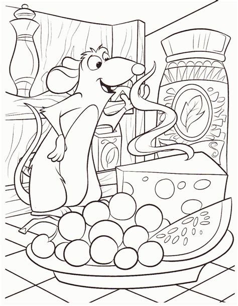 Disney Ratatouille Coloring Pages Lets Coloring The World