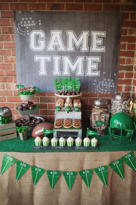 24x36 Poster Or Backdrop Game Time Football Tailgate Party 36 X 24