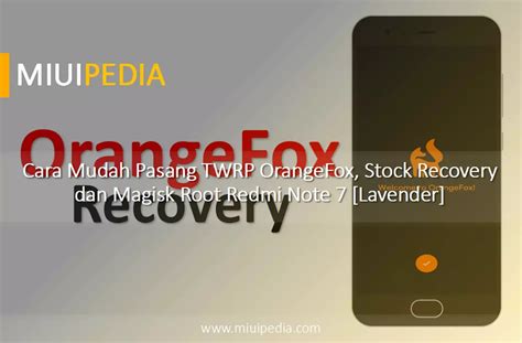 We did not find results for: Cara Mudah Pasang TWRP OrangeFox, Stock Recovery dan ...