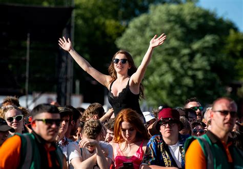 Girl On Shoulders Crowd Community Festival Festival